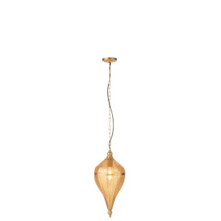 HANGING LAMP DROP METAL GOLD S