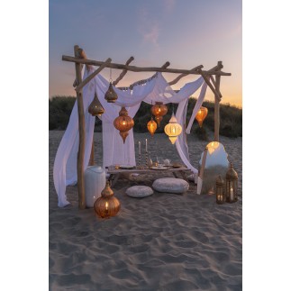 HANGING LAMP DROP METAL GOLD S