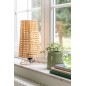 Candeeiro de mesa em rattan natural 20x20x36 cm Candeeiro de mesa em rattan natural 20x20x36 cm