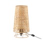 Candeeiro de mesa em rattan natural 20x20x36 cm Candeeiro de mesa em rattan natural 20x20x36 cm