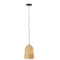 Lampe suspendue en roseau beige 20x20x26 cm Lampe suspendue en roseau beige 20x20x26 cm