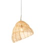 Lampe suspendue escargot en bambou beige 50x50x55 cm Lampe suspendue escargot en bambou beige 50x50x55 cm