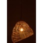 Lampe suspendue escargot en bambou beige 50x50x55 cm Lampe suspendue escargot en bambou beige 50x50x55 cm