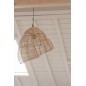 Lampe suspendue escargot en bambou beige 50x50x55 cm Lampe suspendue escargot en bambou beige 50x50x55 cm