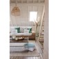 Lampe suspendue escargot en bambou beige 50x50x55 cm Lampe suspendue escargot en bambou beige 50x50x55 cm