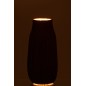 Vase en verre noir 12x12x26 cm Vase en verre noir 12x12x26 cm