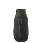 Vase en verre noir 12x12x26 cm Vase en verre noir 12x12x26 cm