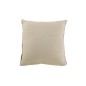 Cuscino quadrato a righe di iuta marrone e rosa 47x47cm - Cuscino per esterni Cuscino quadrato a righe di iuta marrone e rosa 47x47cm - Cuscino per esterni