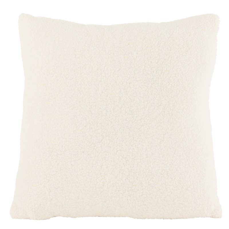 Cuscino quadrato in tessuto bianco 45x45x43cm Cuscino quadrato in tessuto bianco 45x45x43cm