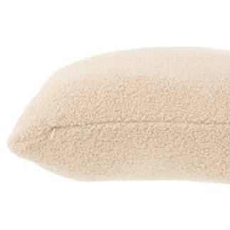 Coussin carré en Textile Beige 45x45x43cm