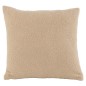 Cuscino quadrato in tessuto beige 45x45x43cm Cuscino quadrato in tessuto beige 45x45x43cm