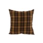 Cuscino quadrato in tessuto marrone 45x45x16 cm Cuscino quadrato in tessuto marrone 45x45x16 cm