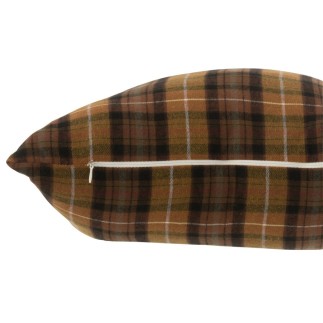 Cuscino quadrato in tessuto marrone 45x45x16 cm