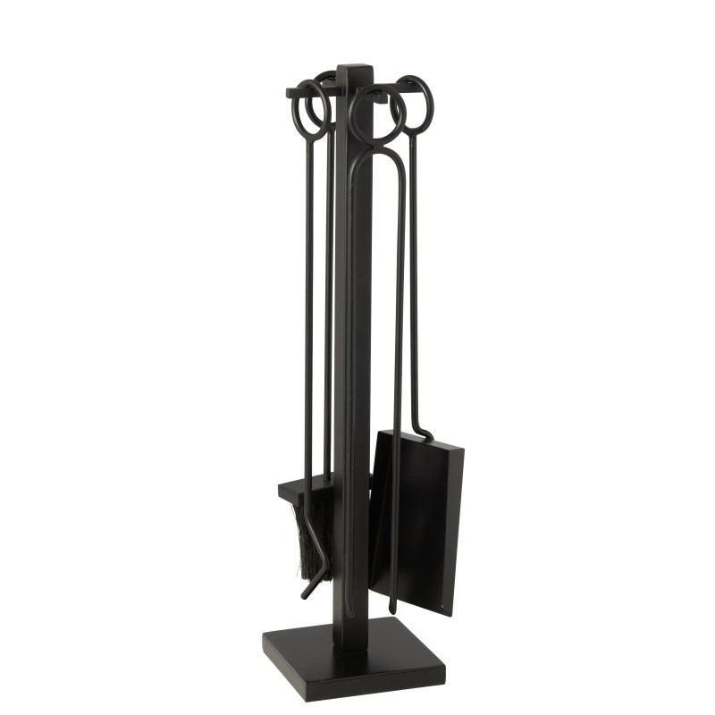 Accessoires pour Braséros et Cheminées en métal noir H.76cm Accessoires pour Braséros et Cheminées en métal noir H.76cm