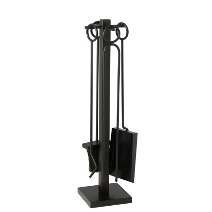 Accessori per Braséros e caminetti in metallo nero H.76cm