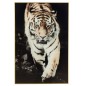Décoration murale tigre en toile noir 80x120x2.5 cm Décoration murale tigre en toile noir 80x120x2.5 cm