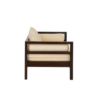 Canapé lit exterieur manguier en bois marron 163x98x80 cm