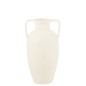 Vase 2 anses en céramique blanche 47x47x66 cm Vase 2 anses en céramique blanche 47x47x66 cm