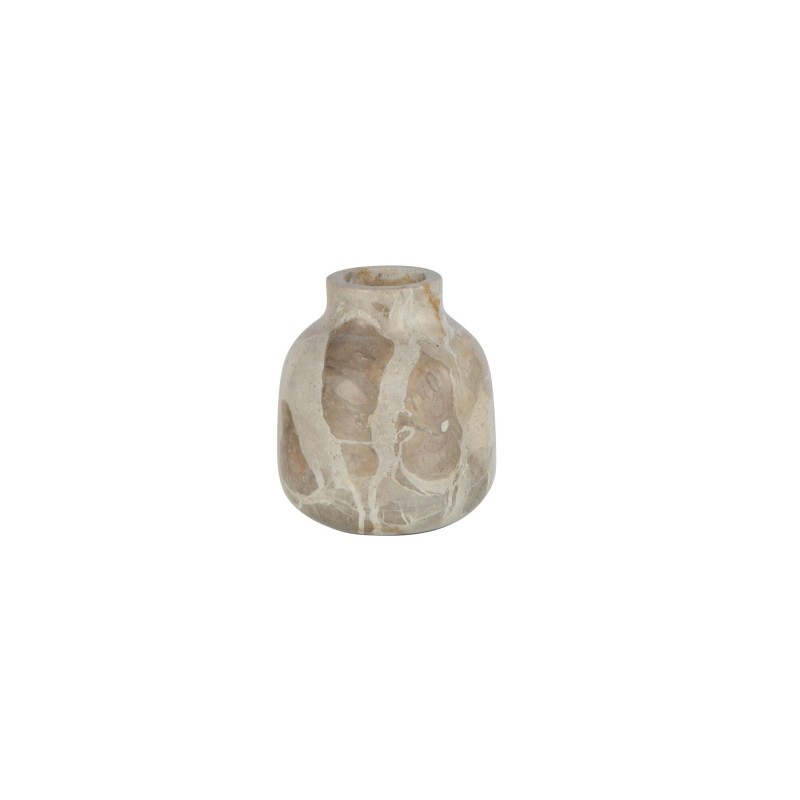 Vase en pierre beige 10x10x10 cm Vase en pierre beige 10x10x10 cm