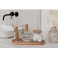 Vase en pierre beige 10x10x10 cm Vase en pierre beige 10x10x10 cm
