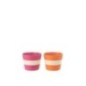Cache-pot en corde rose et orange 11.5x11.5x9.5 cm Cache-pot en corde rose et orange 11.5x11.5x9.5 cm