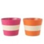 Macetero cuerda rosa y naranja 21,5x21,5x17 cm Macetero cuerda rosa y naranja 21,5x21,5x17 cm