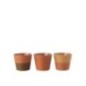 Cache-pot en corde marron 15x15x13 cm