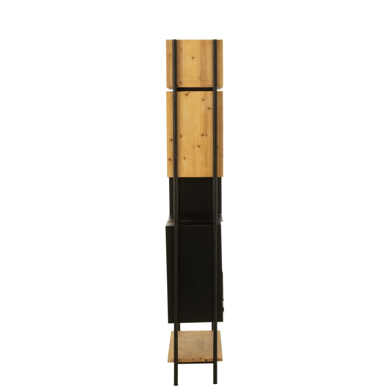 Estantería de metal negro 65x30x185 cm Estantería de metal negro 65x30x185 cm
