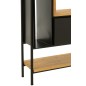 Estantería de metal negro 65x30x185 cm Estantería de metal negro 65x30x185 cm