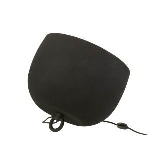 Lámpara de mesa de metal negro de 33x33x43 cm