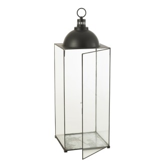 Lanterna in metallo nero 41x41x121cm