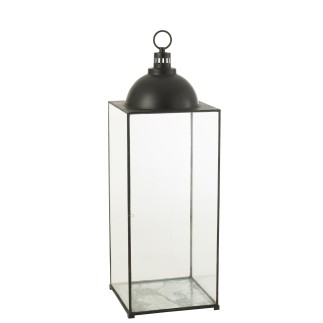 Lanterna in metallo nero 41x41x121cm