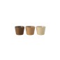 Cache-pot en corde marron 17.5x17.5x15 cm Cache-pot en corde marron 17.5x17.5x15 cm