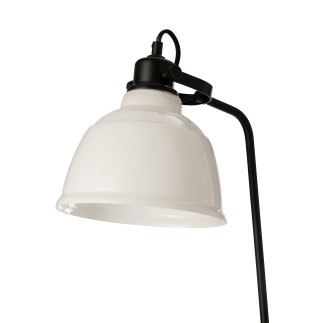 Lampe sur pied en acier noir et blanc L41*l29*H156cm