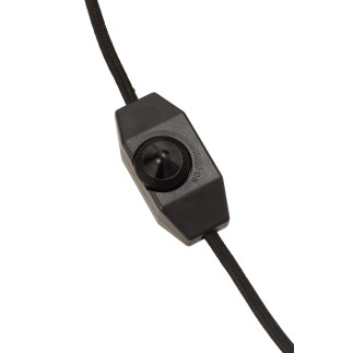 Lámpara de pie de acero negro y blanco L41*l29*H156cm