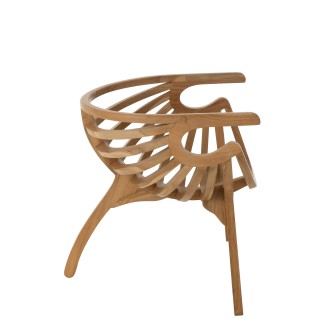 Chaise en teck naturel 70x70x70 cm