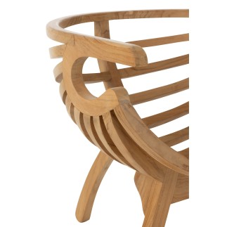 Chaise en teck naturel 70x70x70 cm