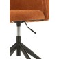 Chaise réglable en velours orange 56x48x48cm Chaise réglable en velours orange 56x48x48cm