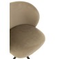 Chaise réglable en tissu gris 56x48x48cm Chaise réglable en tissu gris 56x48x48cm