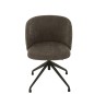Chaise réglable en velours gris 56x48x48 cm