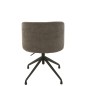 Chaise réglable en velours gris 56x48x48 cm
