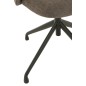 Chaise réglable en velours gris 56x48x48 cm