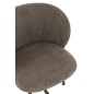 Chaise réglable en velours gris 56x48x48 cm