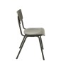 Silla ajustable de terciopelo negro 52x43x82 cm Silla ajustable de terciopelo negro 52x43x82 cm