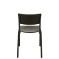 Silla ajustable de terciopelo negro 52x43x82 cm Silla ajustable de terciopelo negro 52x43x82 cm