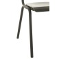 Silla ajustable de terciopelo negro 52x43x82 cm Silla ajustable de terciopelo negro 52x43x82 cm