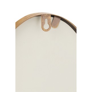Specchio irregolare con bordo dorato 33x2,5x73 cm