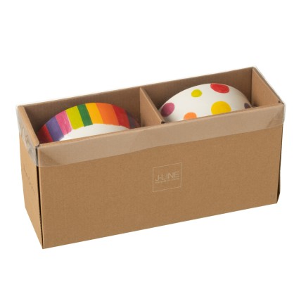 Bol pois en porcelaine multicolore 19.5x19.5x10.5 cm