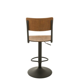 Chaise de bar en Bois Marron 40x40x105cm