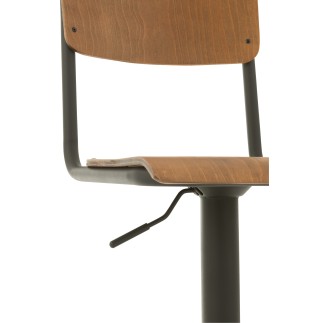 Chaise de bar en Bois Marron 40x40x105cm